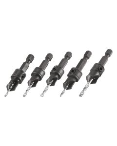 QR/CS/SET - Quick Release 5 Piece Countersink Set