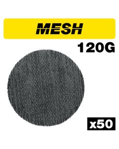 AB/125/120M/B - Mesh Random Orbital Sanding Disc 50pc 125mm 120 grit