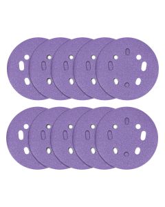 AB/125/180A - Aluminium Oxide Random Orbital Sanding Disc 180 Grit 125mm 10pc