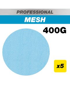 AB/125/400P - 125mm 400G Pro Mesh Random Orbital Sanding Disc, 5 Pack