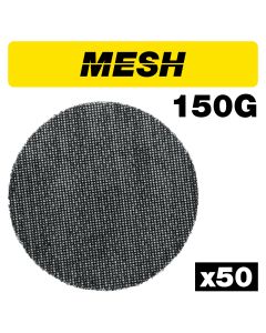 AB/150/150M/B - Mesh Random Orbital Sanding Disc 50pc 150mm 150 grit