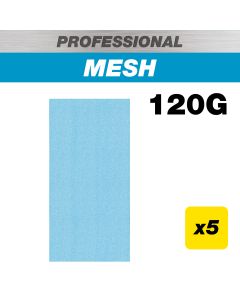 AB/HLF/120P - 115 x 230mm 120G Pro Mesh Half Sheet Sanding Pad, 5 Pack