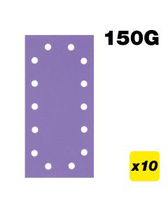 AB/HLF/150A - 115 x 230mm 150G Half Sheet Sanding Pad, 10 Pack