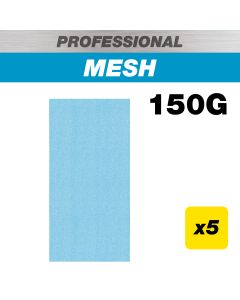 AB/HLF/150P - 115 x 230mm 150G Pro Mesh Half Sheet Sanding Pad, 5 Pack