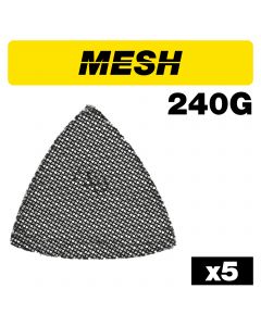 AB/OSC/240M - Mesh Delta Sanding Sheet 5pc 93mm 240 grit