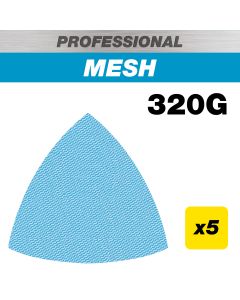 AB/OSC/320P - 93 x 93mm 320G Pro Mesh Delta Sanding Pad, 5 Pack