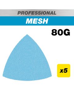 AB/OSC/80P - 93 x 93mm 80G Pro Mesh Delta Sanding Pad, 5 Pack
