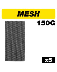 AB/OSC/150M - Mesh Delta Sanding Sheet 5pc 93mm 150 grit