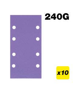 AB/THD/240A - 93 x 185mm 240G Third Sheet Sanding Pad, 10 Pack