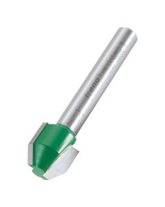 C047AX1/4TC - Trend CraftPro 1/4in Combi Trimmer 60 Degree Angle Bit 12.7mm x 12.7