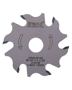 CR/BJB100T - CraftPro Biscuit blade 100mm diameter x 6T x 22mm thin body