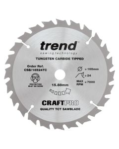 CSB/16524TC - Craft saw blade 165mm x 24 teeth x 15.88 thin