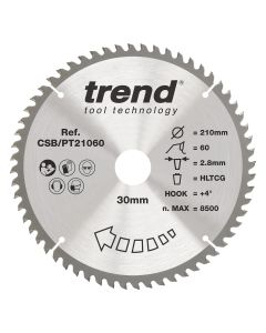 CSB/PT21060 - Trend Laminate/HPL Circular Saw Blade 210mm x 30mm x 60T
