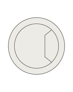 CTI/80/PK1 - Cable tidy insert light grey
