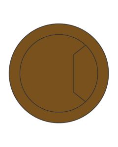 CTI/80/PK2 - Cable tidy insert brown