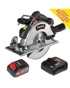 DEAL/T18S/J - Cordless Circular Saw Deal with 5Ah Battery and 6A Fast Charger