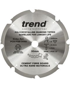 PCD/FSB/3058 - Fibreboard sawblade PCD 305mm x 8T x 30mm