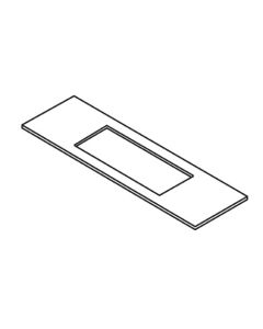 WP-LOCK/T/4 - Lock template 25.4mm x 128mm faceplate