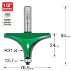 C079CX1/2TC - Bearing guided round over ovolo 31.8mm radius