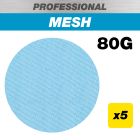 AB/125/80P - 125mm 80G Pro Mesh Random Orbital Sanding Disc, 5 Pack