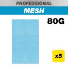 AB/133/80P - 80 x 133mm 80G Pro Mesh Sanding Pad, 5 Pack