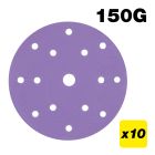 AB/150/150A - 150mm 150G Random Orbital Sanding Disc, 10 Pack