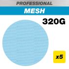 AB/150/320P - 150mm 320G Pro Mesh Random Orbital Sanding Disc, 5 Pack