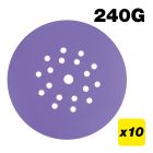 AB/225/240A - 225mm 240G Drywall Sanding Disc, 10 Pack
