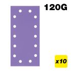 AB/HLF/120A - 115 x 230mm 120G Half Sheet Sanding Pad, 10 Pack