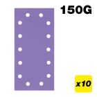 AB/HLF/150A - 115 x 230mm 150G Half Sheet Sanding Pad, 10 Pack