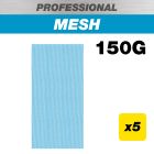 AB/HLF/150P - 115 x 230mm 150G Pro Mesh Half Sheet Sanding Pad, 5 Pack