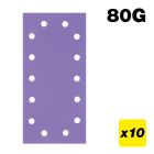 AB/HLF/80Z - 115 x 230mm 80G Half Sheet Sanding Pad, 10 Pack