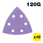 AB/OSC/120A - 93 x 93mm 120G Delta Sanding Pad, 10 Pack