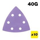 AB/OSC/40Z - 93 x 93mm 40G Delta Sanding Pad, 10 Pack