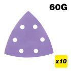 AB/OSC/60Z - 93 x 93mm 60G Delta Sanding Pad, 10 Pack