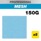 AB/QTR/150P - 115 x 107mm 150G Pro Mesh Quarter Sheet Sanding Pad, 5 Pack