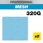 AB/QTR/320P - 115 x 107mm 320G Pro Mesh Quarter Sheet Sanding Pad, 5 Pack