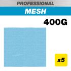 AB/QTR/400P - 115 x 107mm 400G Pro Mesh Quarter Sheet Sanding Pad, 5 Pack