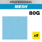 AB/QTR/80P - 115 x 107mm 80G Pro Mesh Quarter Sheet Sanding Pad, 5 Pack