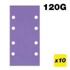 AB/THD/120A - 93 x 185mm 120G Third Sheet Sanding Pad, 10 Pack