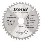 CSB/19040 - Trend Wood Circular Saw Blade 190mm x 30mm x 40T