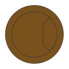 CTI/80/PK2 - Cable tidy insert brown